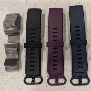 Set of 4 Small Fitbit Charge 3 Wristbands